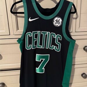 Nike Celtics Black and Green #7 Jersey